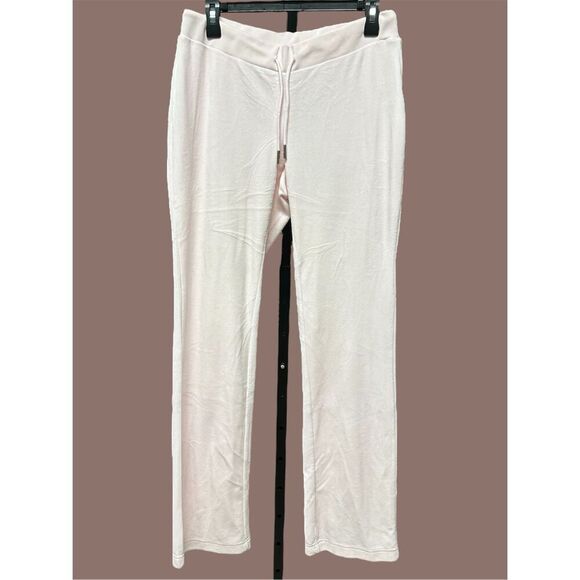 New Juicy Couture OG Big Bling Wide Leg Sweatpants M Soft Glow Pink - Picture 1 of 7
